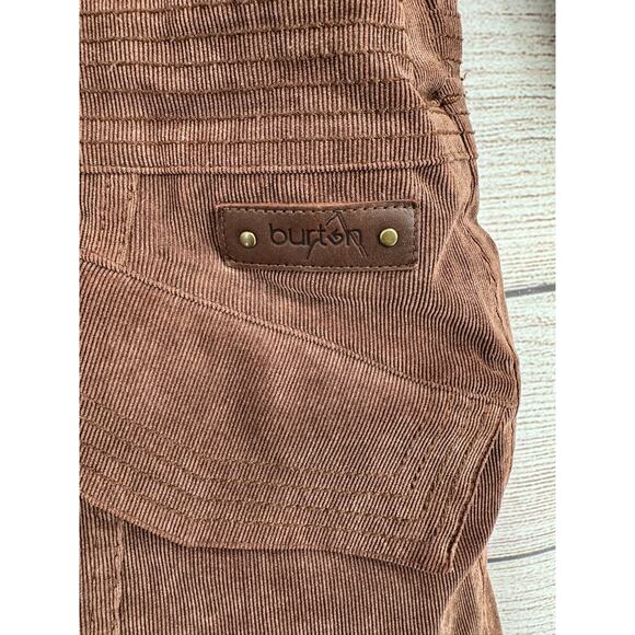 Burton Dryride Corduroy Double Breasted Snowboard Ski Jacket Womens Small Brown - Picture 5 of 15